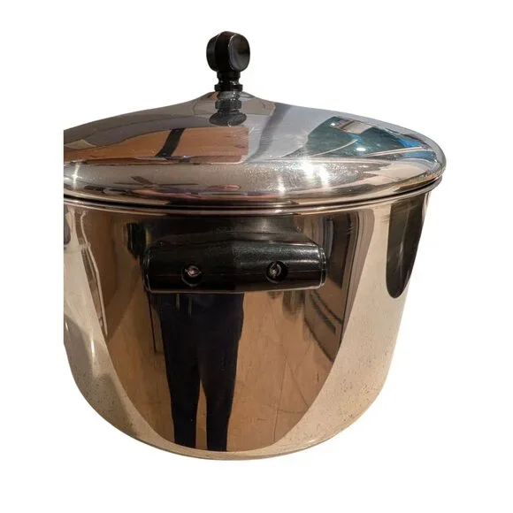 Farberware 8-Quart Aluminum Clad Stainless Steel Stock Pot Lid soup stew - Picture 10 of 16